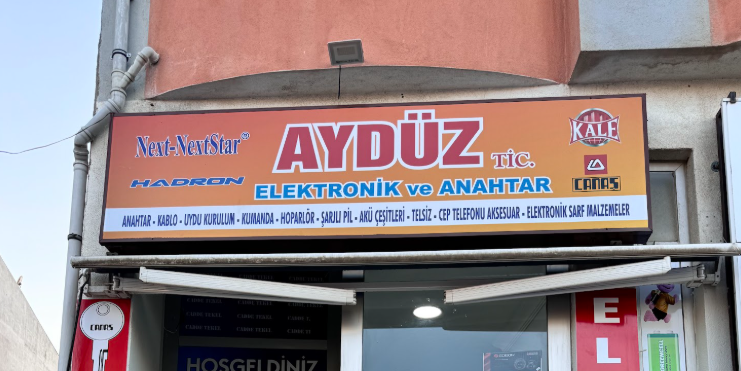 AYDÜZ TİCARET -ÇİLİNGİR, ANAHTAR, ELEKTRONİK, UYDU, KAMERA SİSTEMLERİ