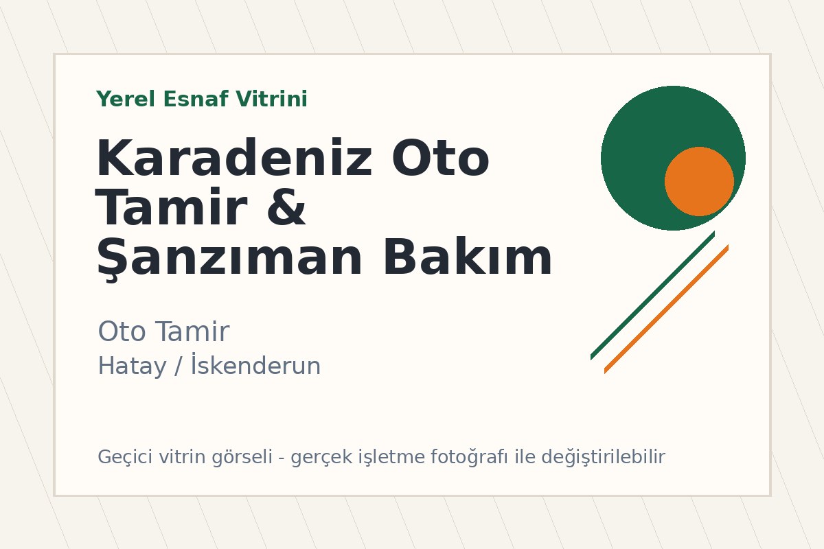 Karadeniz Oto Tamir & Şanzıman Bakım Onarım
