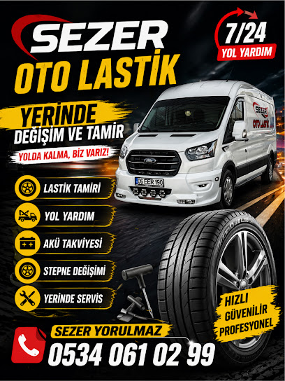 SEZER OTO LASTİK 7/24YOL YARDIM
