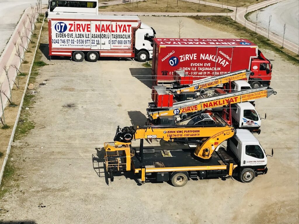 07 Zirve Nakliyat I Manavgat Nakliye, Vinç, Asansörlü nakliye, Sepetli