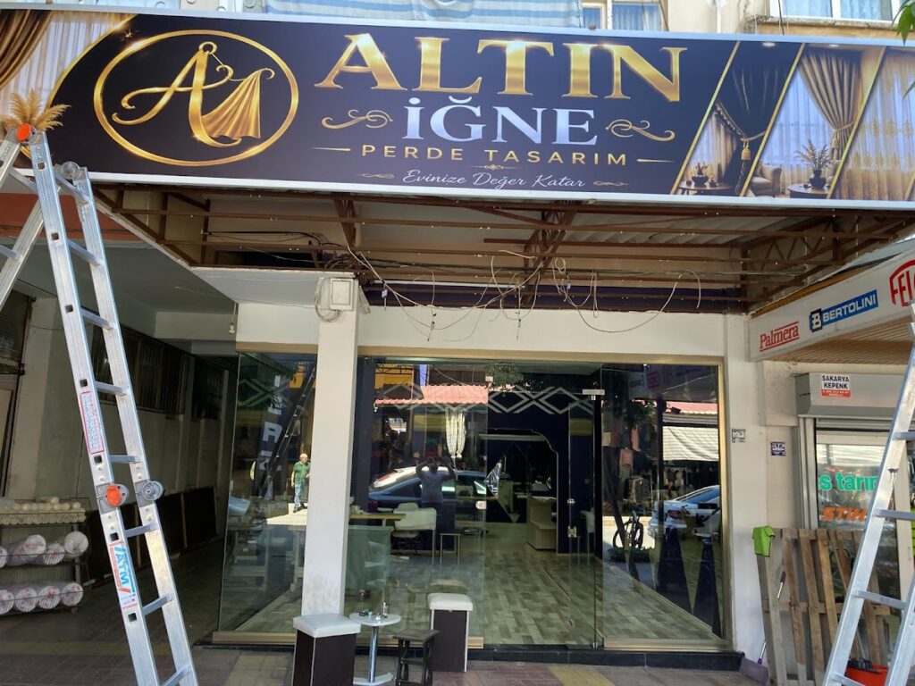 Terzi Altın iğne perde tasarım