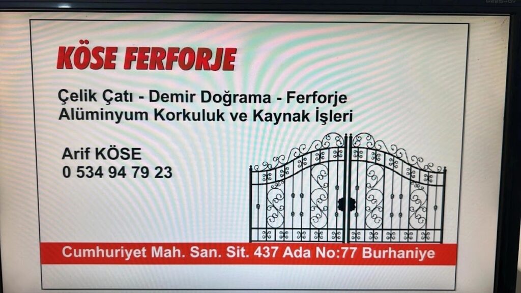 Köse Ferforje Demir Doğrama