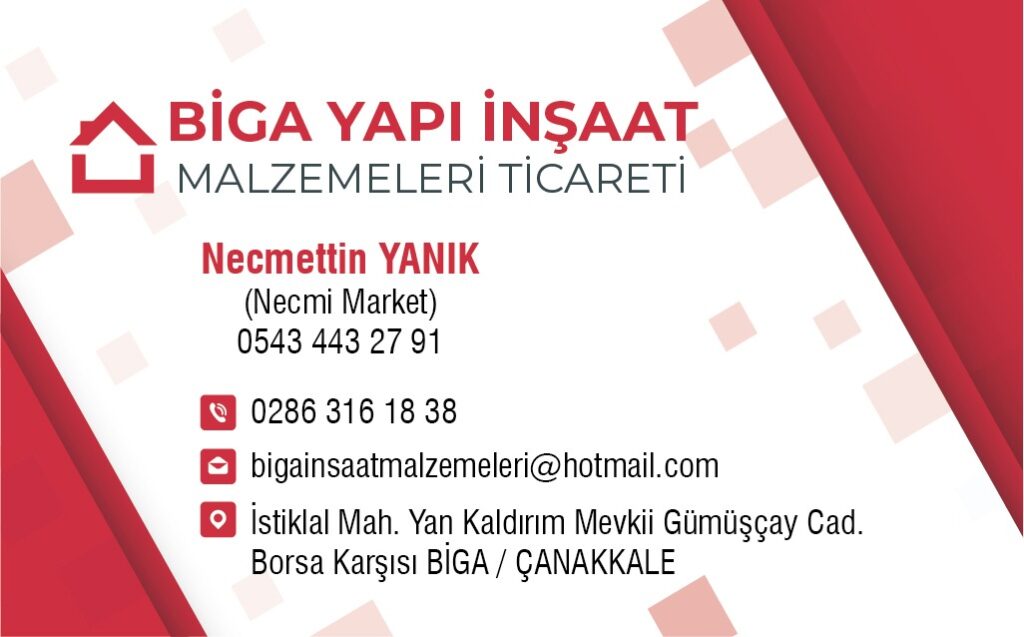 BİGA YAPI İNŞAAT MALZEMELERİ TİCARETİ
