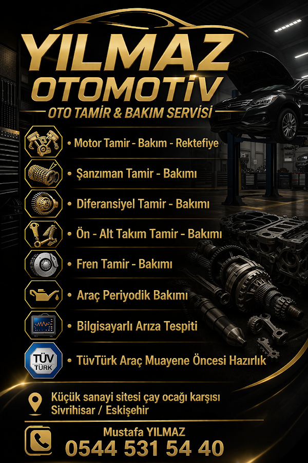 YILMAZ OTOMOTİV OTO TAMiR BAKIM ÖZEL SERVİSİ