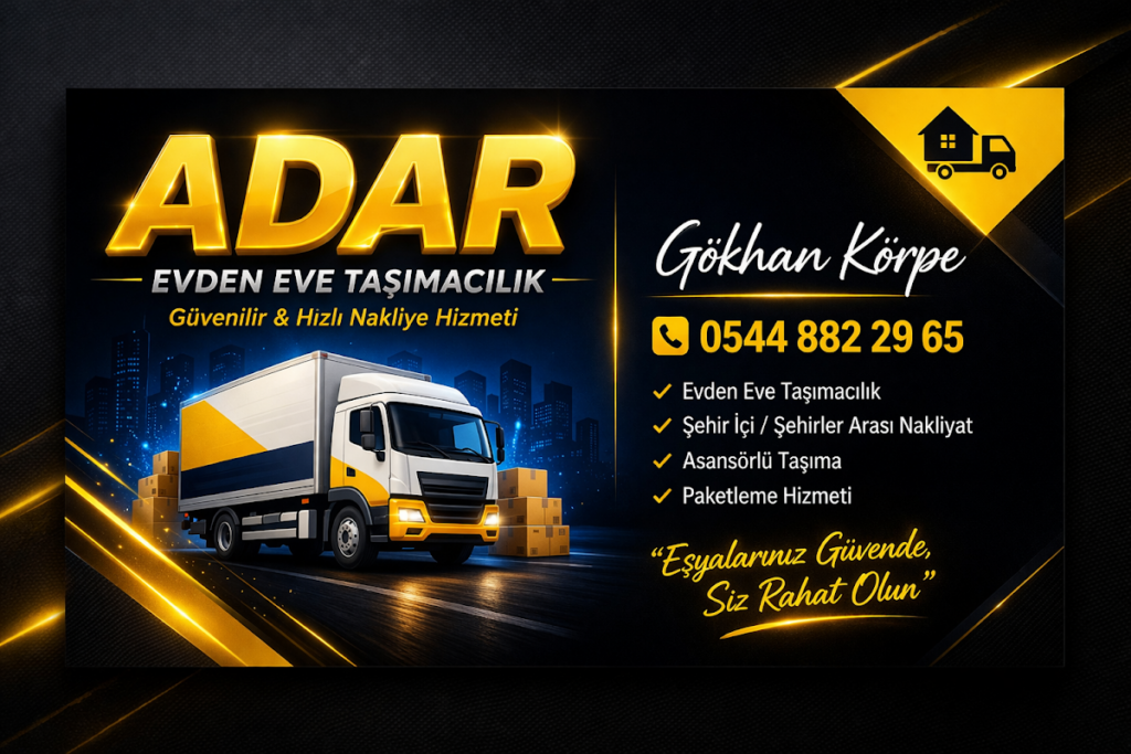 ADAR EVDEN EVE TAŞIMACILIK Şahinbey Gaziantep