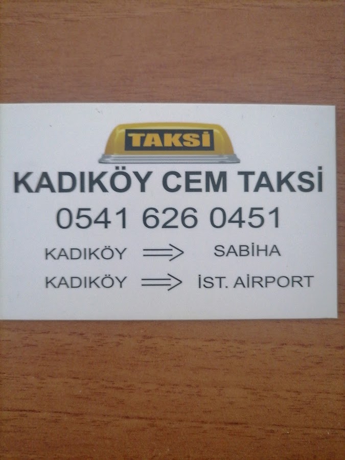 KADIKÖY MODA CEM TAXI AİRPORT TRANSFER