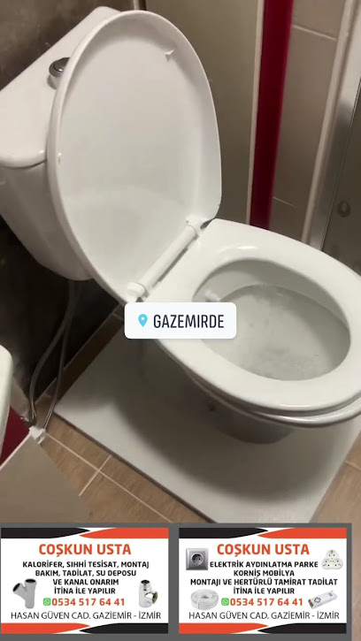 Coşkun Usta sıhhi tesisat ve elektrik işleri ve korniş işleri yapılır