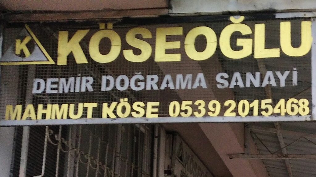 Köseoğlu-1 Demir Doğrama | Mahmut Köse