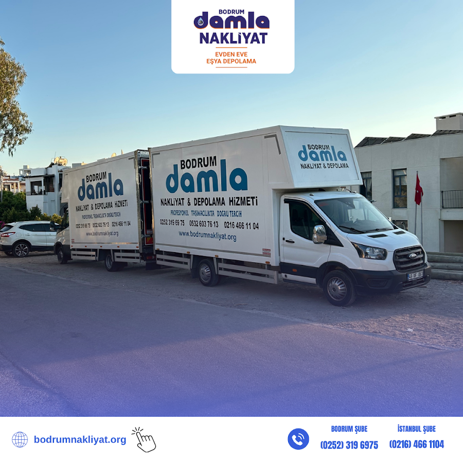 Bodrum Damla Nakliyat | Kurumsal Ev, Ofis Taşıma – Depolama