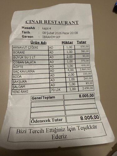 Çınar Restaurant