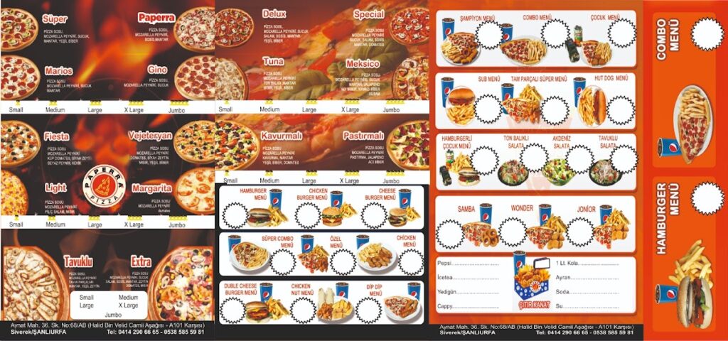 Paperra pizza Siverek