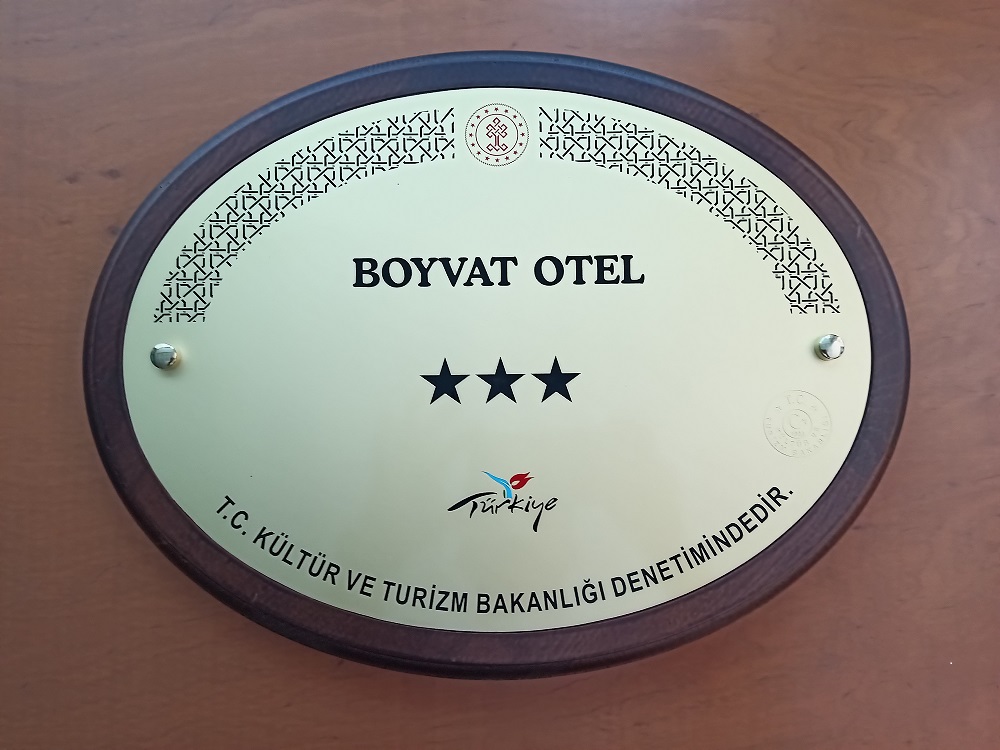 BOYVAT OTEL( 3 yıldızlı otel )