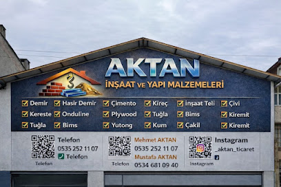 AKTAN İNŞAAT YAPI MALZEMELERİ İNŞAAT DEMİRİ KERESTE